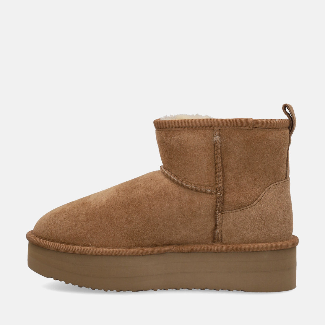 SHEEPSKIN SHORT BOOTS PLATFORM