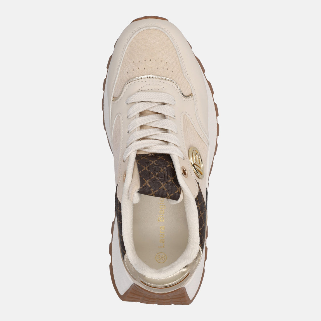 LAURA BIAGIOTTI SNEAKERS PLEATFORM
