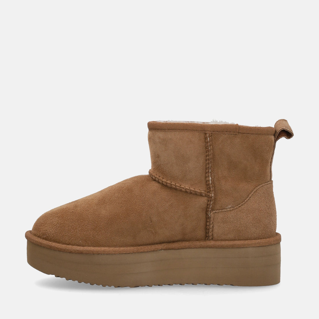 SHEEPSKIN SHORT BOOTS PLATFORM