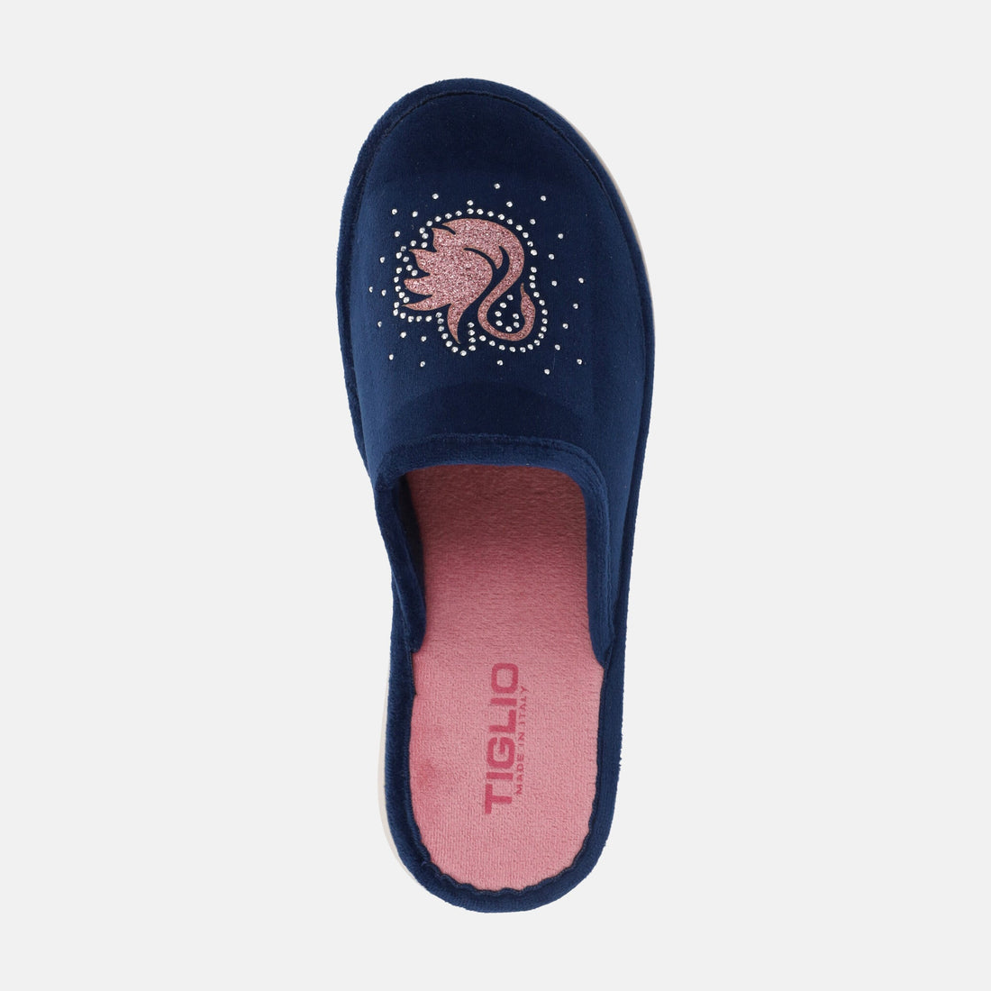 Ciabatte con stampa cigno