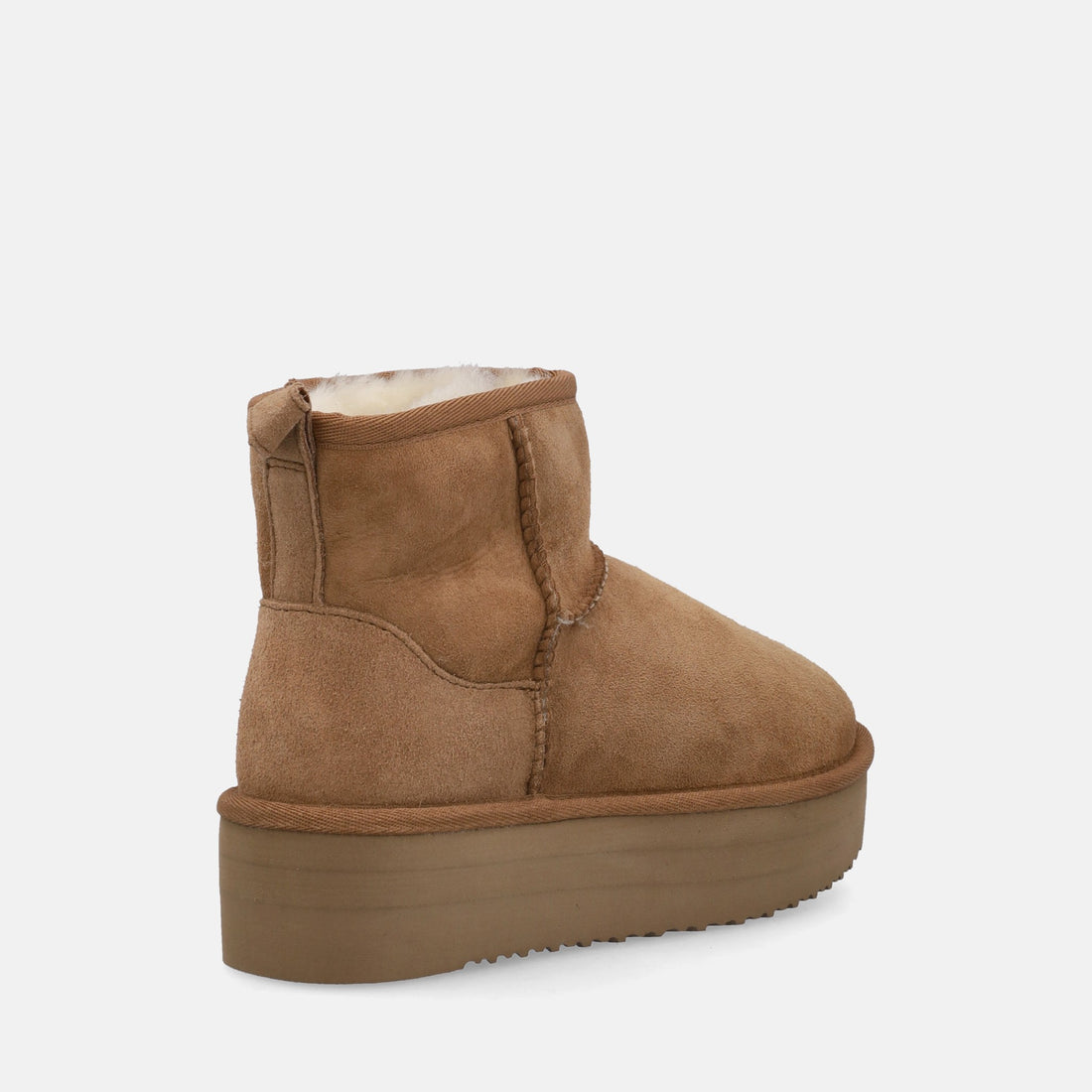 SHEEPSKIN SHORT BOOTS PLATFORM