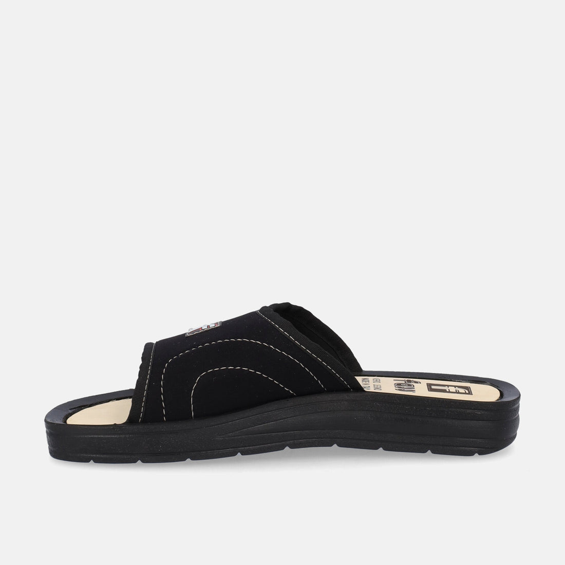 Ciabatte con fondo rivestito in legno