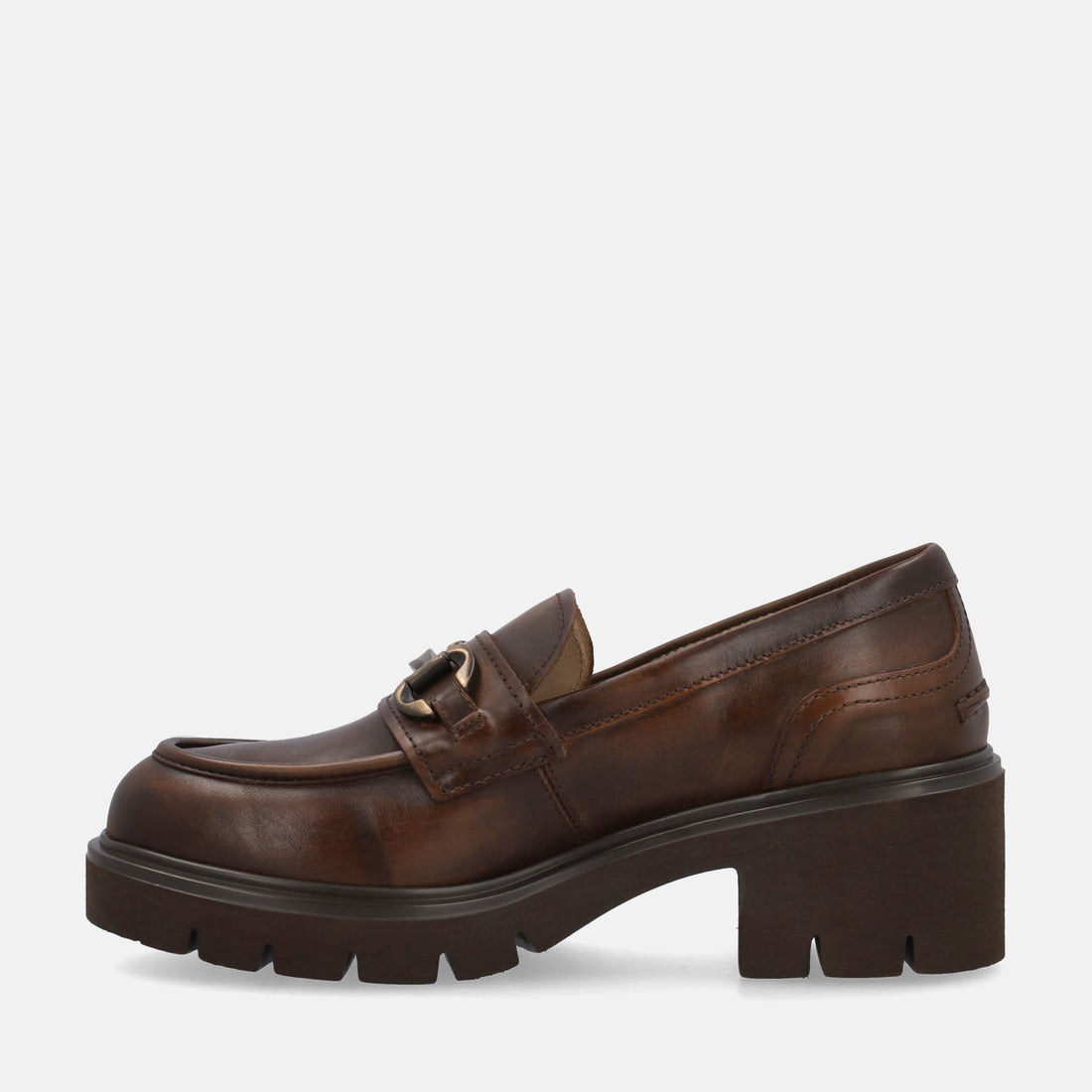 NERO GIARDINI MOCASSINI CON TACCO