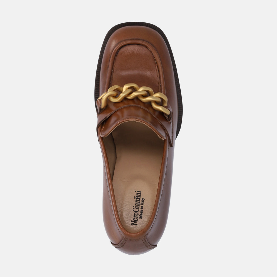 NERO GIARDINI MOCASSINI CON TACCO