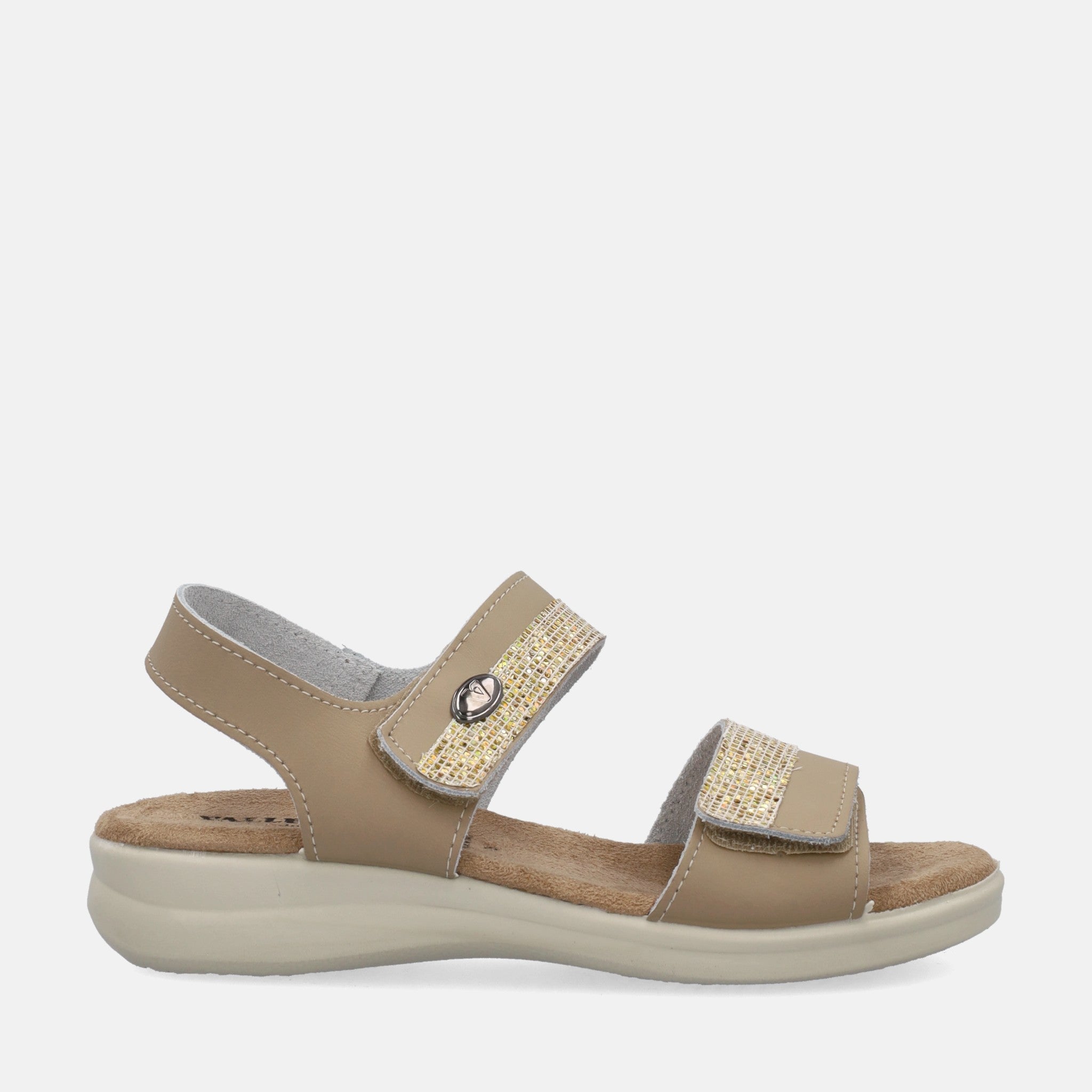 Valleverde Sandali Con Zeppa In Pelle Marrone 16084 – Comodi E Eleganti Per Donna