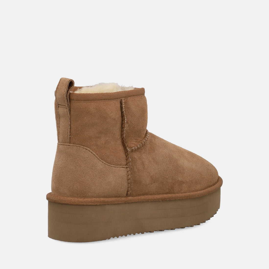 SHEEPSKIN SHORT BOOTS PLATFORM