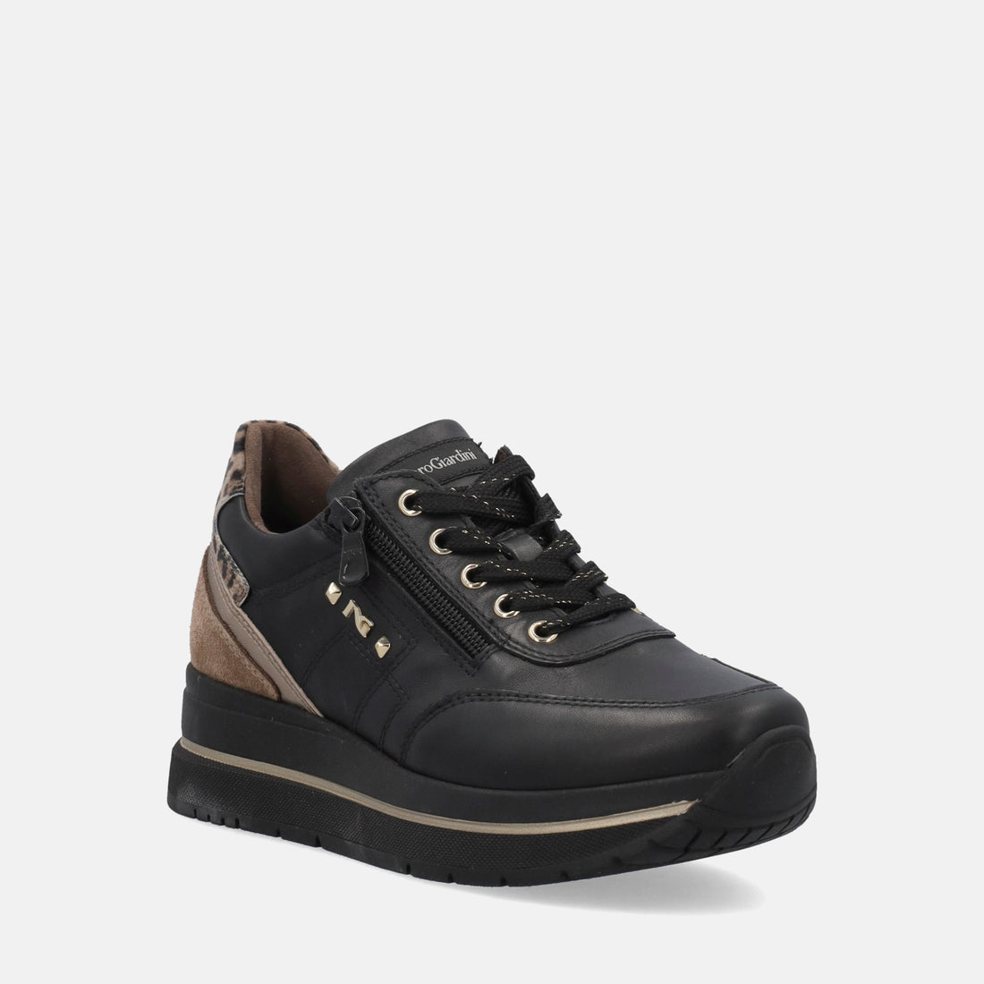 NERO GIARDINI SNEAKERS PLATFORM
