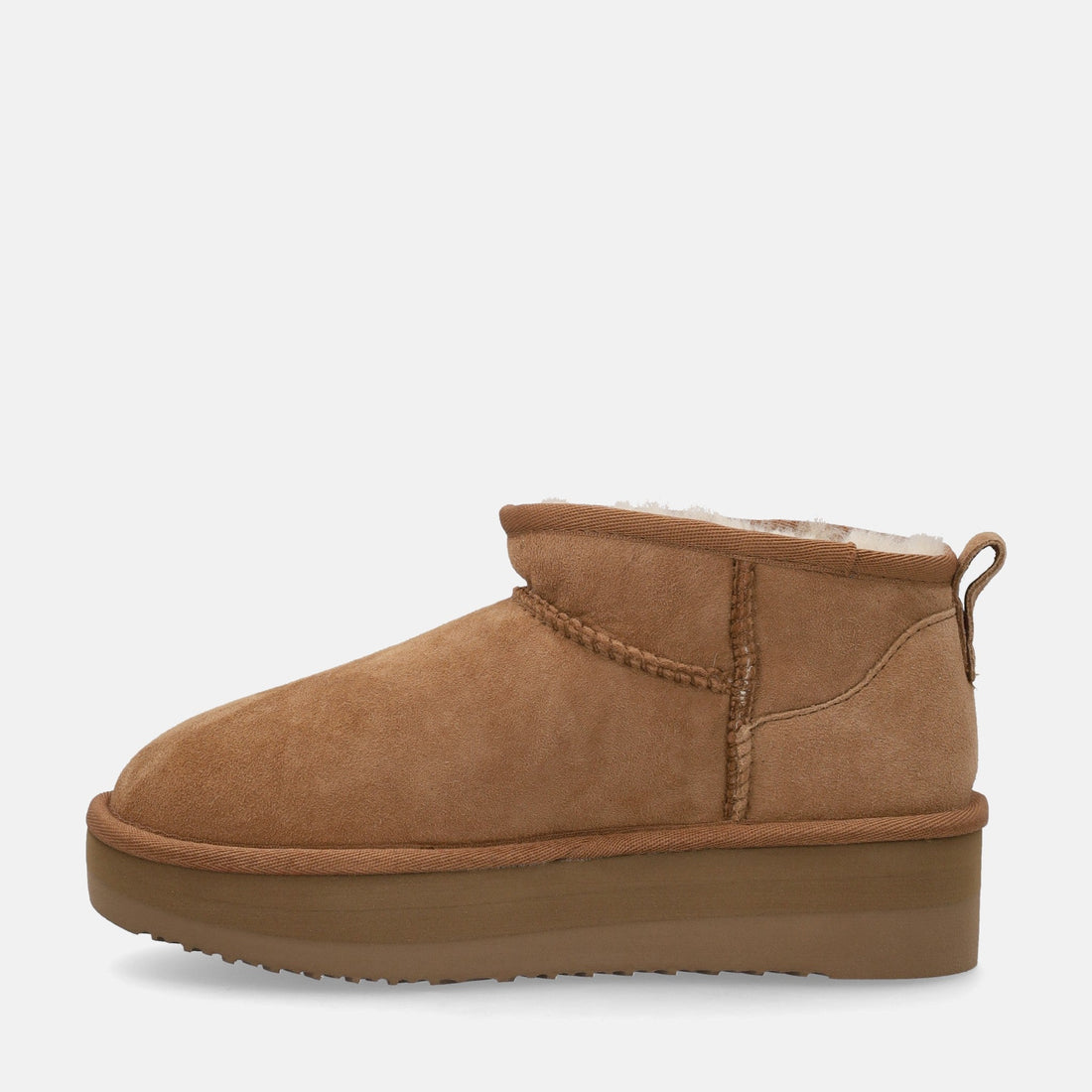 SHEEPSKIN SHORT BOOTS PLATFORM