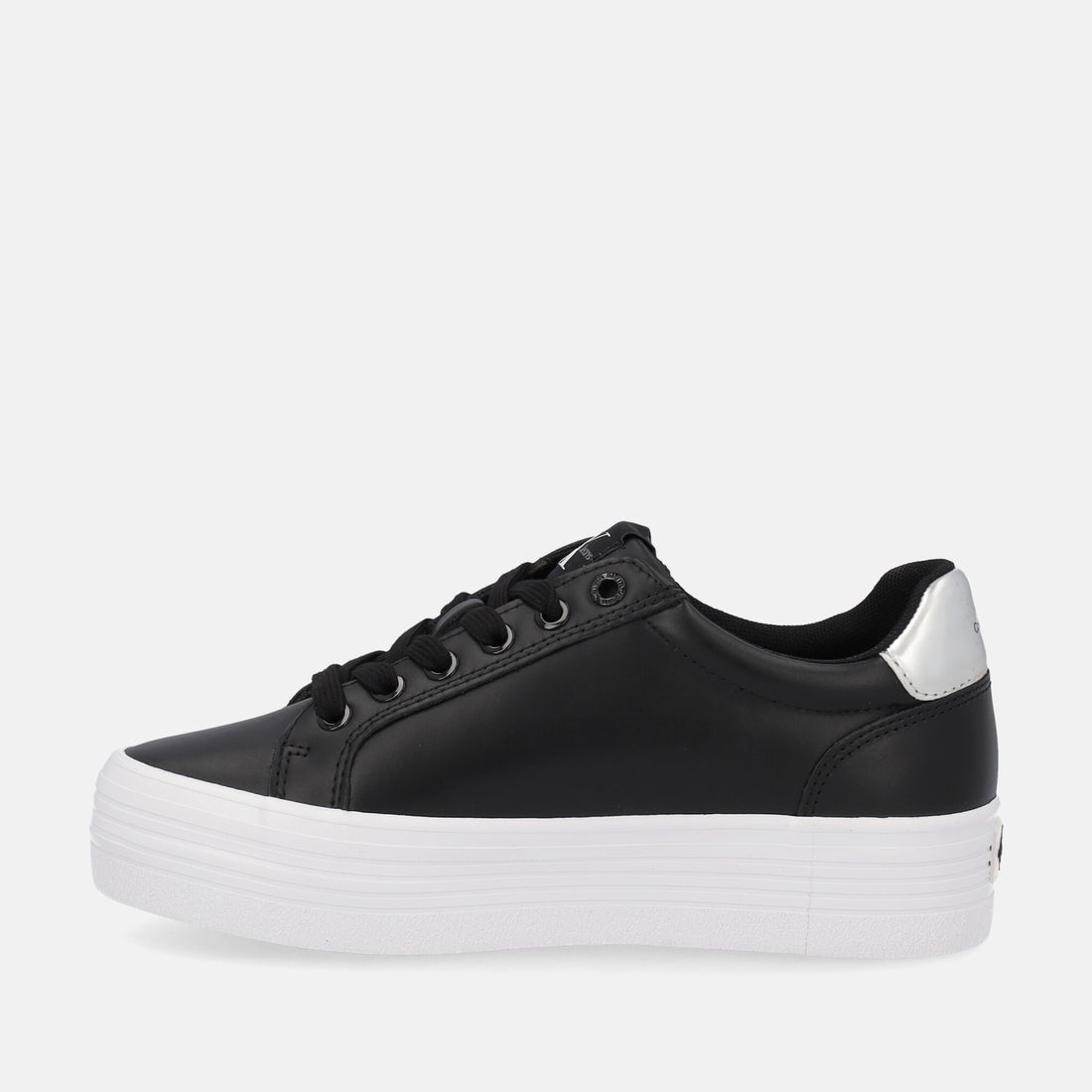 CALVIN KLEIN VULC FLATF LACEUP LTH REFL