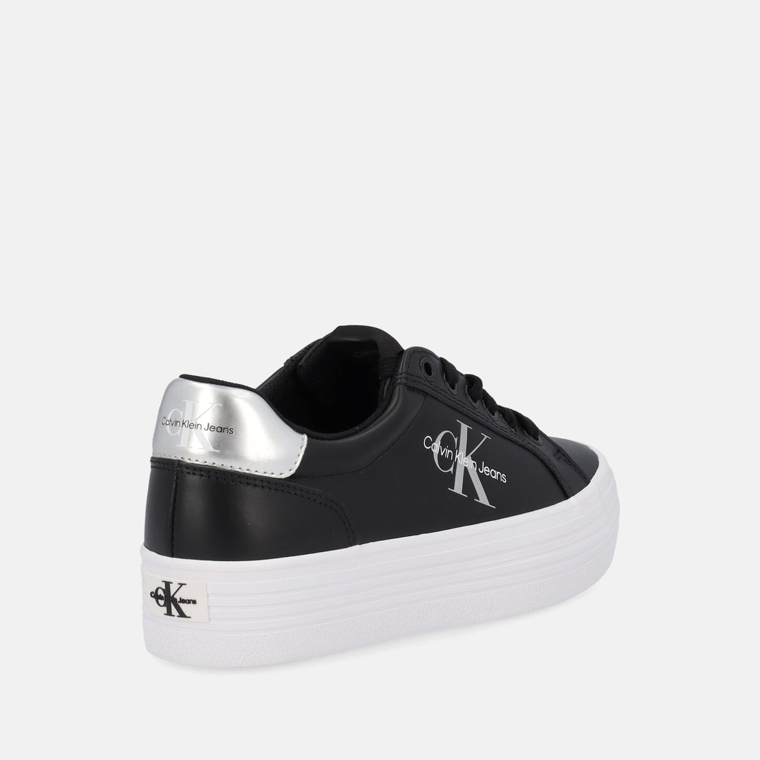 CALVIN KLEIN VULC FLATF LACEUP LTH REFL