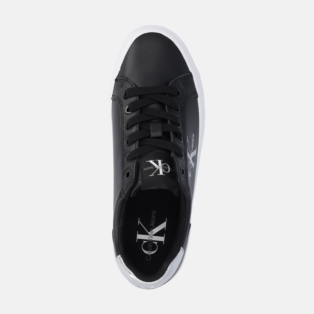 CALVIN KLEIN VULC FLATF LACEUP LTH REFL