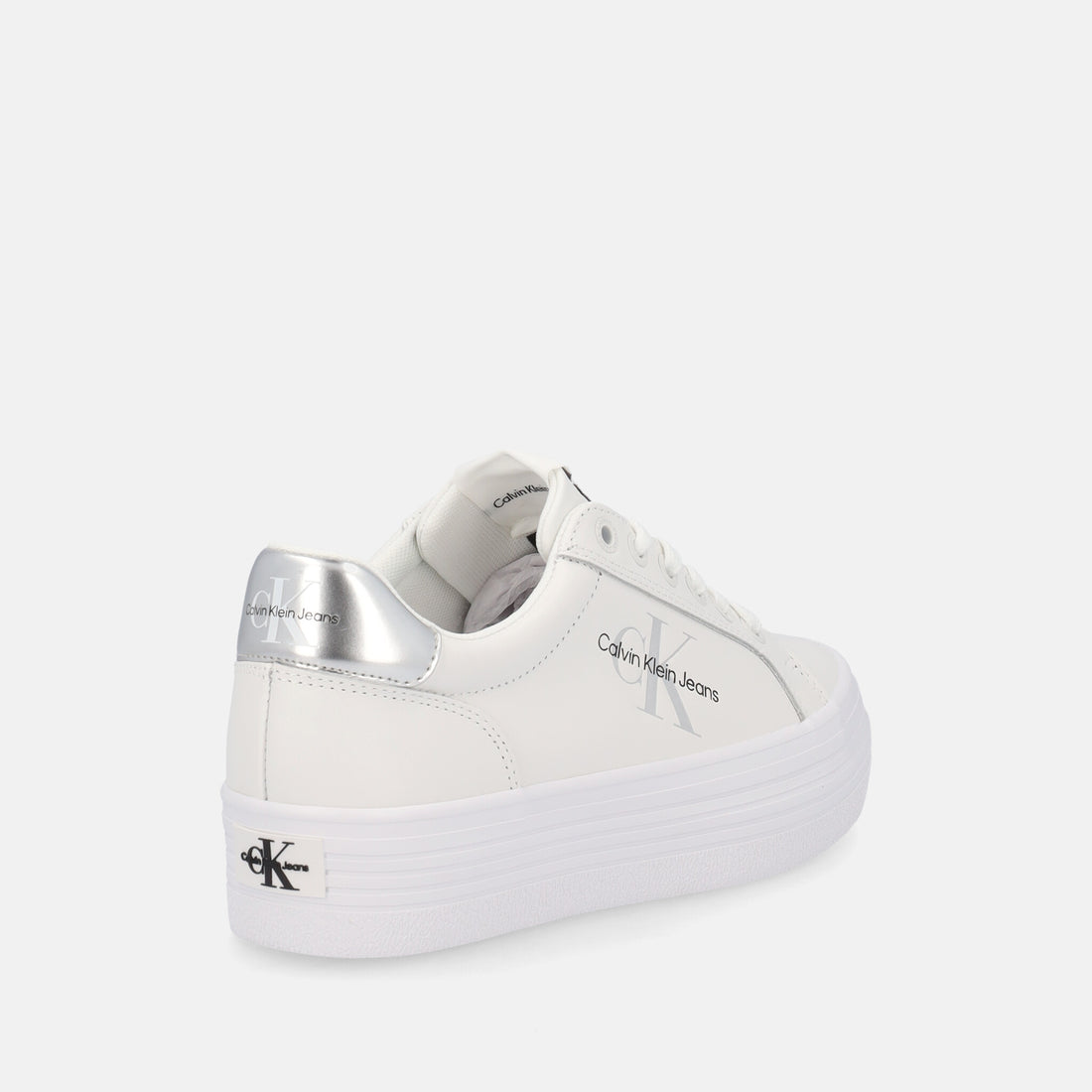 CALVIN KLEIN VULC FLATF LACEUP LTH REFL