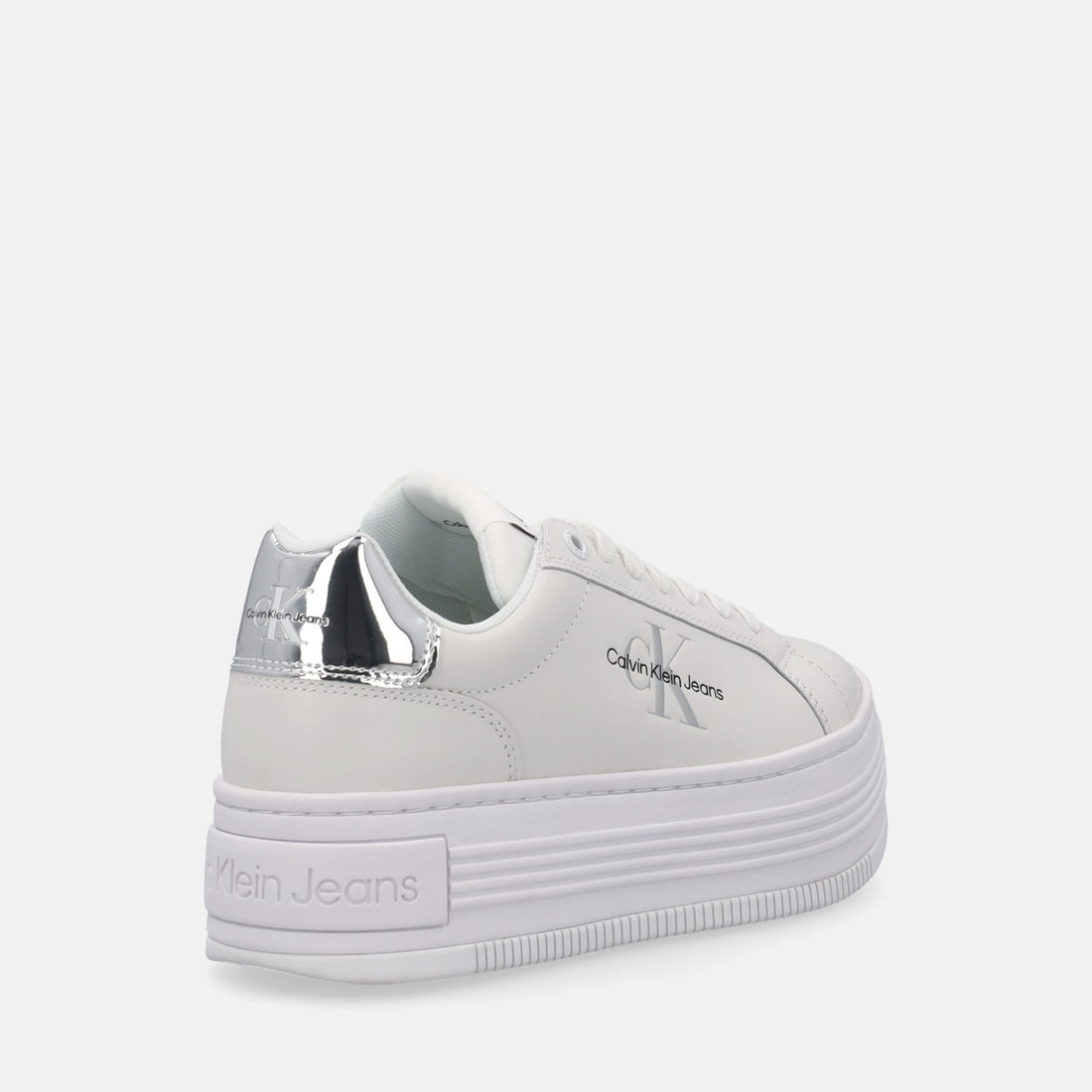 CALVIN KLEIN BOLD PLATF LOW LACE LTH ML MET