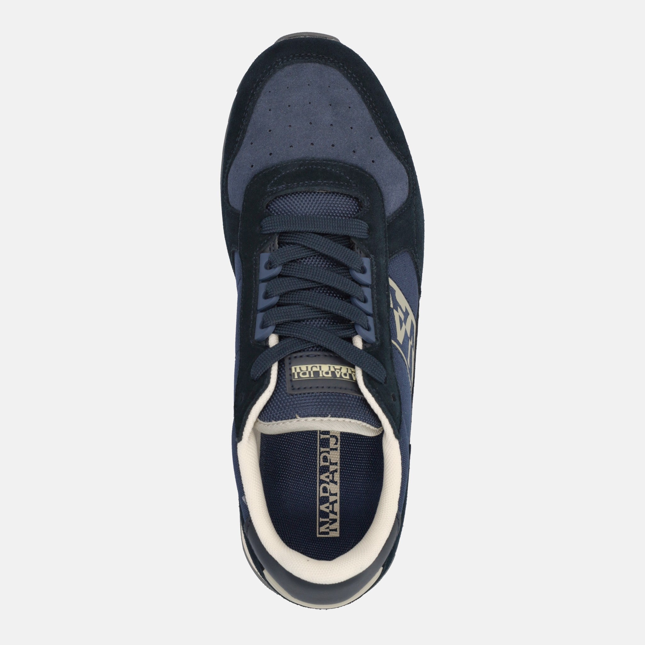 Mens Napapijri Stab Sneakers In Khaki Green | Soletrader