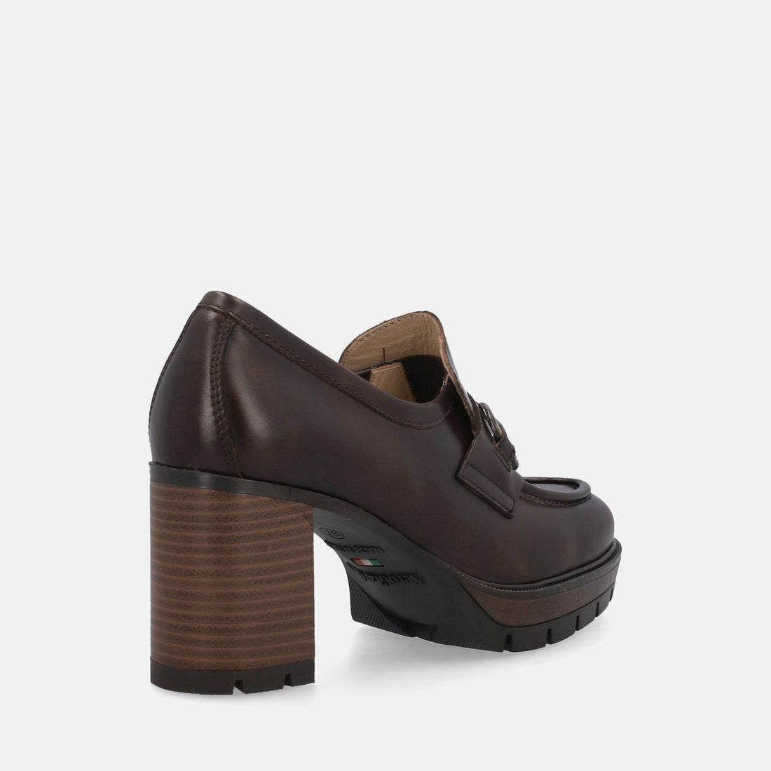 NERO GIARDINI MOCASSINI CON TACCO