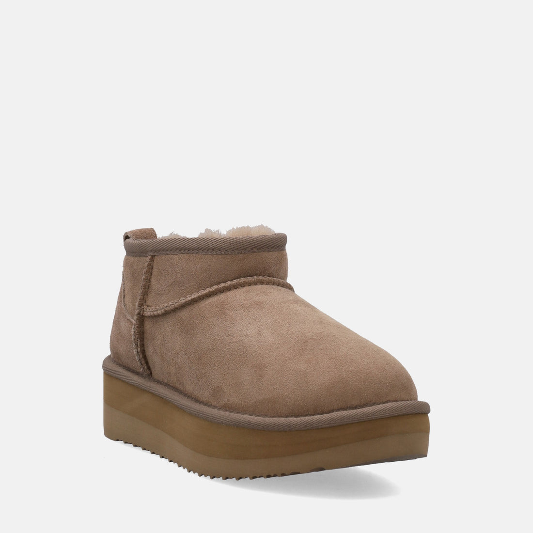 SHEEPSKIN SHORT BOOTS PLATFORM