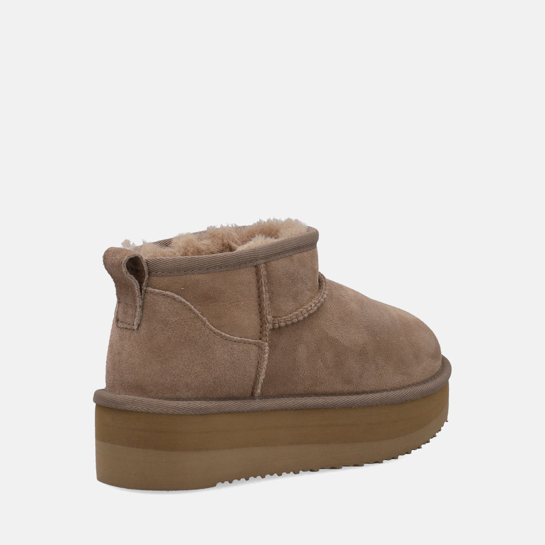 SHEEPSKIN SHORT BOOTS PLATFORM