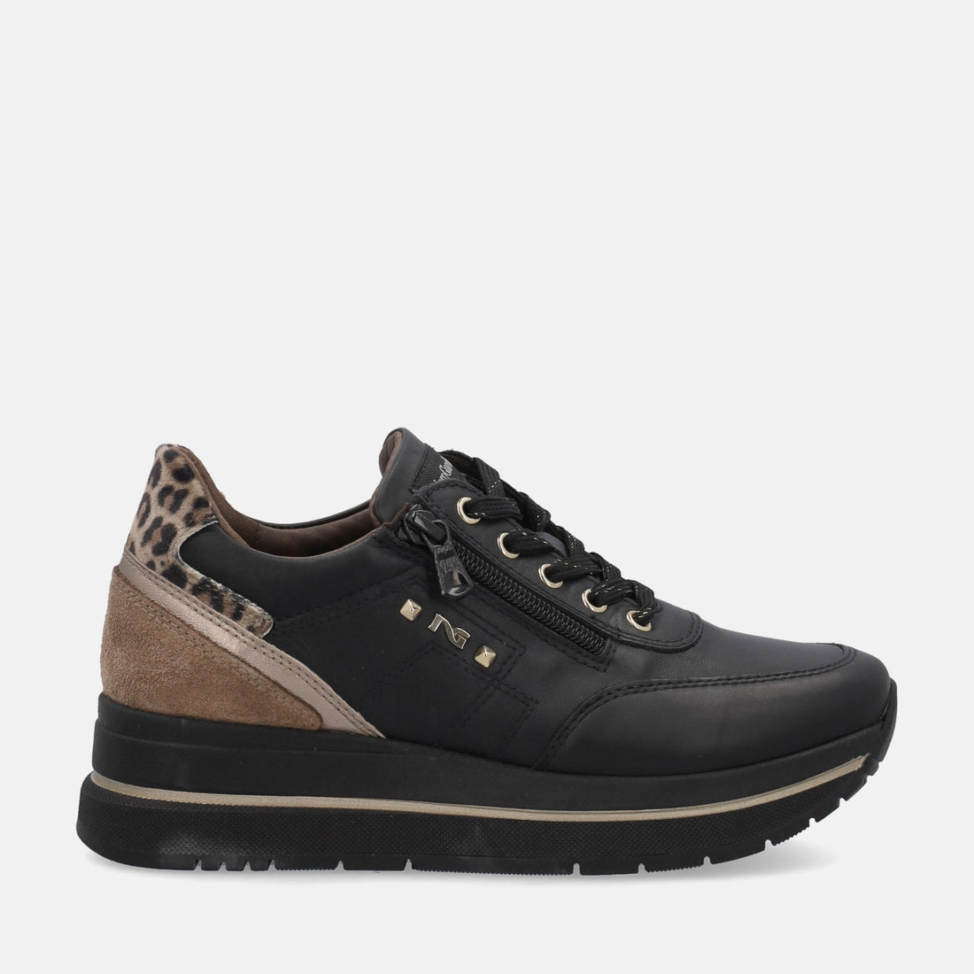 NERO GIARDINI SNEAKERS PLATFORM