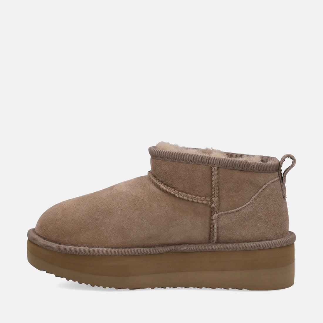 SHEEPSKIN SHORT BOOTS PLATFORM
