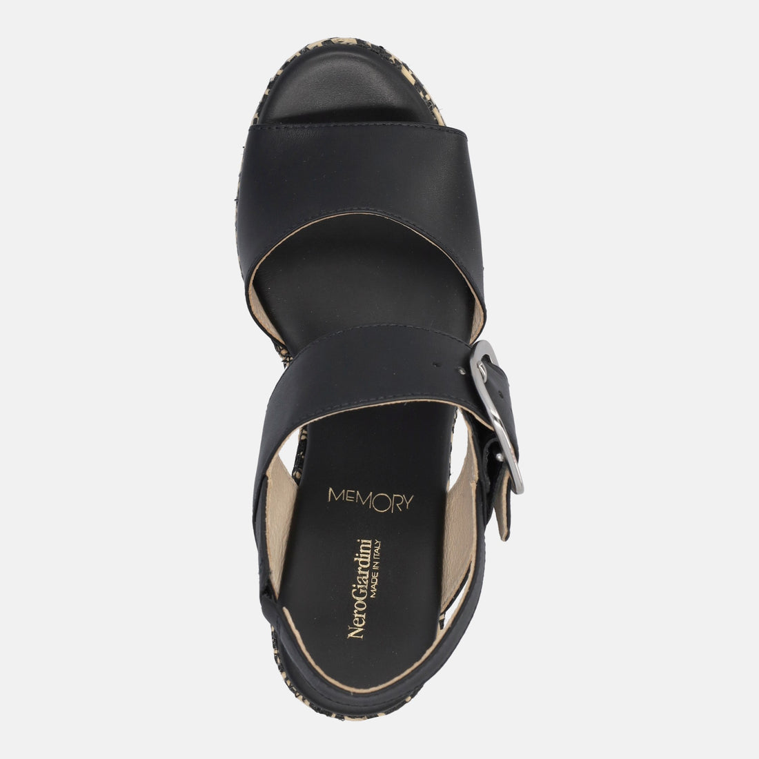 NERO GIARDINI SANDALI CON ZEPPA