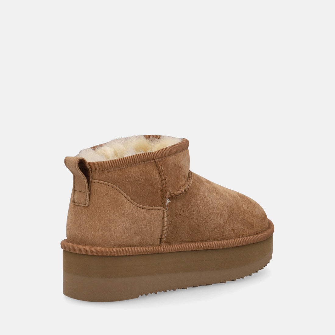 SHEEPSKIN SHORT BOOTS PLATFORM