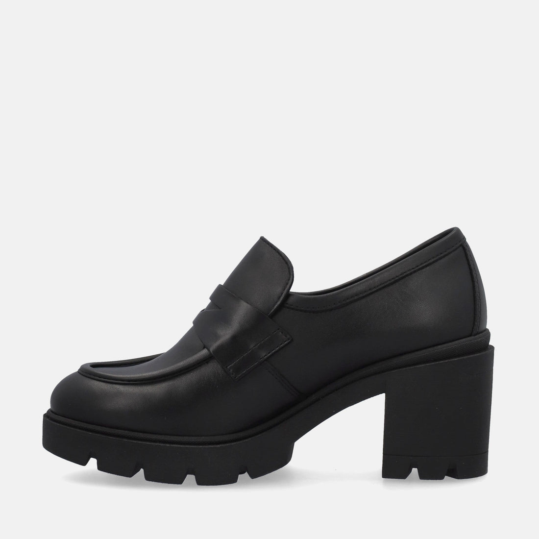 NERO GIARDINI MOCASSINI CON TACCO