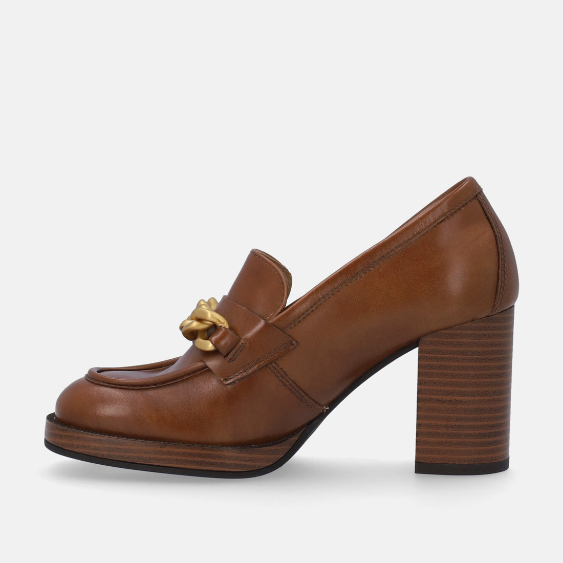 NERO GIARDINI MOCASSINI CON TACCO