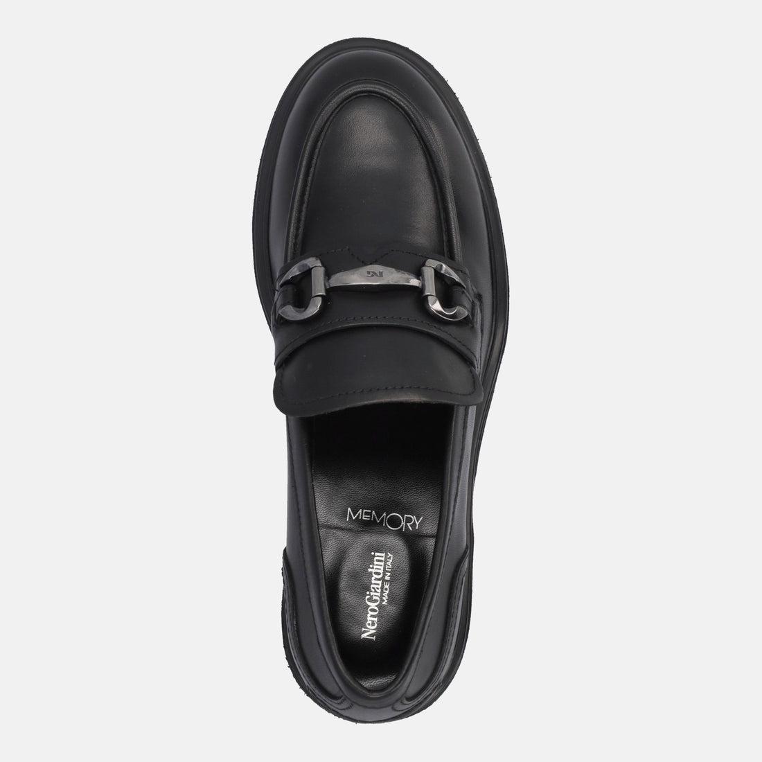 NERO GIARDINI MOCASSINI CON TACCO