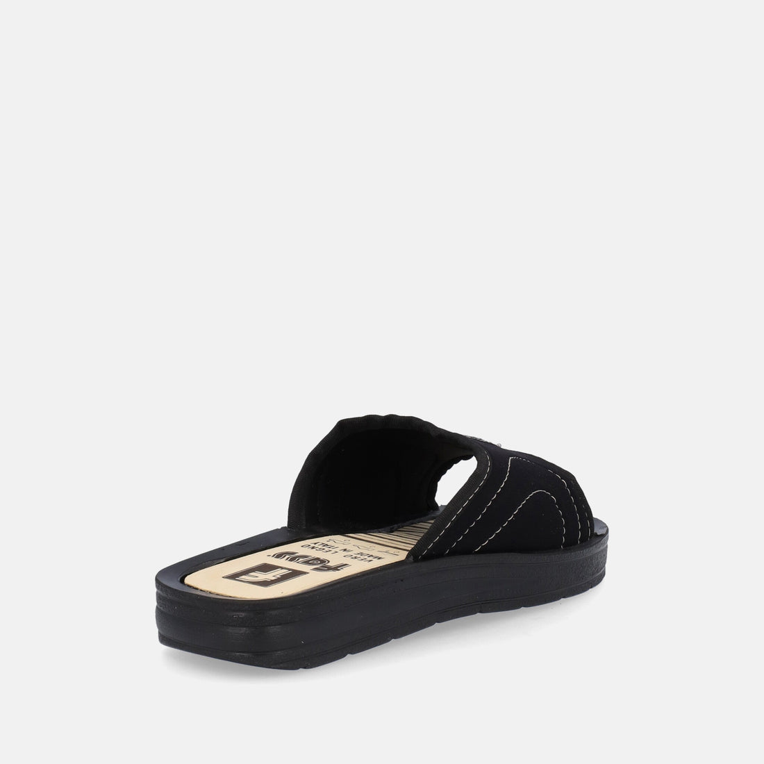 Ciabatte con fondo rivestito in legno