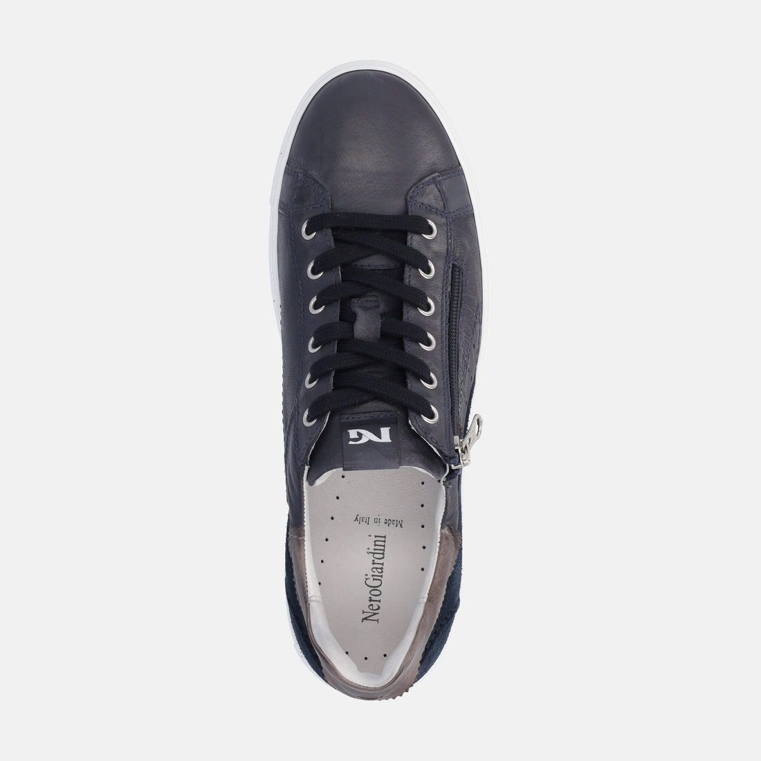 NERO GIARDINI Sneakers zip laterale